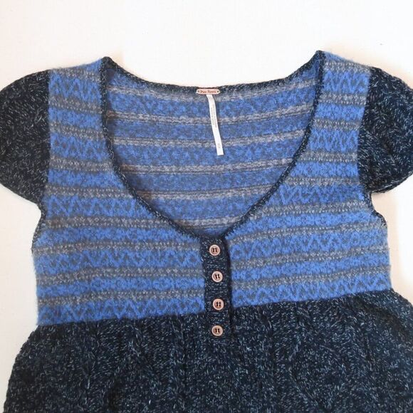 Free People Knit Babydoll Sweater - Picture 2 of 10